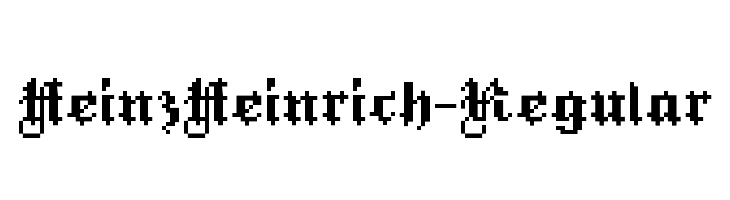 HeinzHeinrich-Regular  les polices de caractères gratuit tlcharger