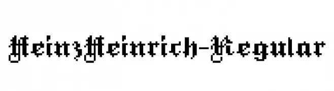 HeinzHeinrich-Regular  Free Fonts Download