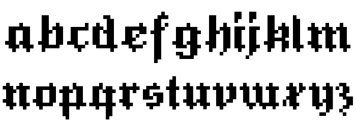 HeinzHeinrich-Regular Font LOWERCASE