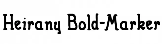 Heirany Bold-Marker  لخطوط تنزيل