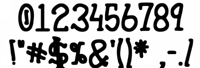 Heirany Bold-Marker Font OTHER CHARS