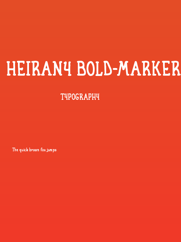 Heirany Bold-Marker Poster