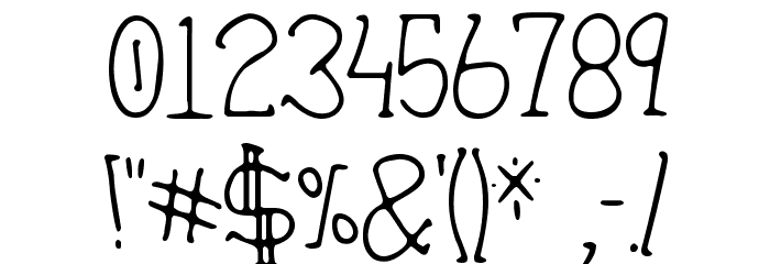 Heirany Slight フォント その他の文字