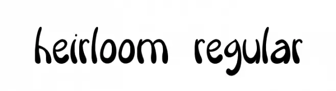 Heirloom Regular  Fuentes Gratis Descargar