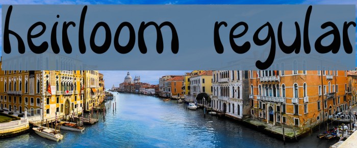 Heirloom Regular Example 2