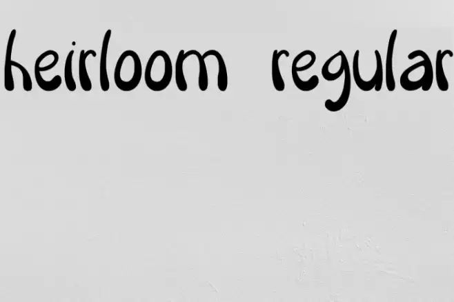 Heirloom Regular Font examples