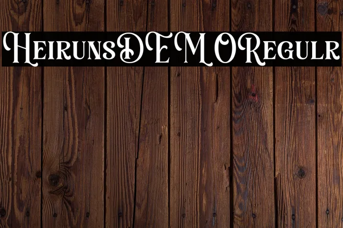Heiruns DEMO Regular Example 1