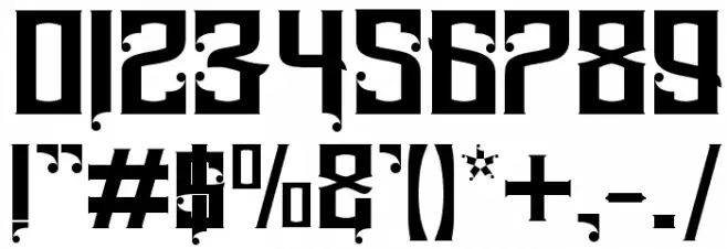 Heisenberg Font OTHER CHARS