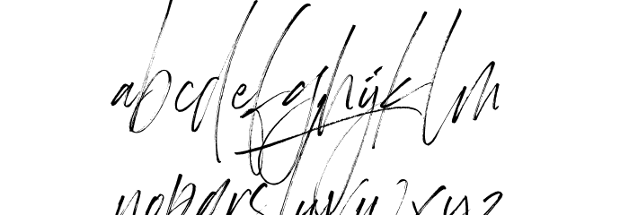 Heisenberg Font LOWERCASE