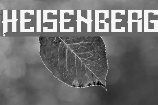 Heisenberg Font examples
