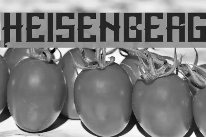 Heisenberg Font examples