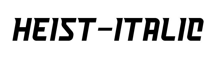 Heist-Italic  免费字体下载