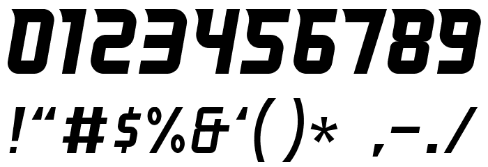Heist-Italic Font OTHER CHARS