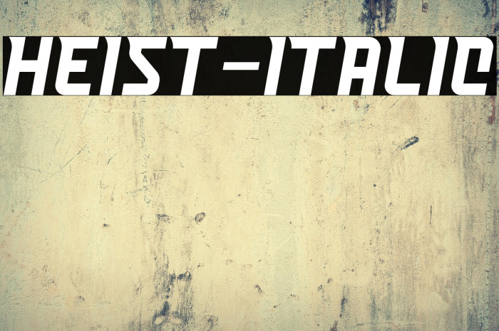 Heist-Italic Example 2