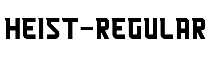 Heist-Regular  font caratteri gratis