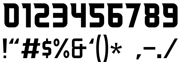 Heist-Regular Font OTHER CHARS