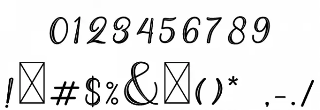 Hekayi Font OTHER CHARS