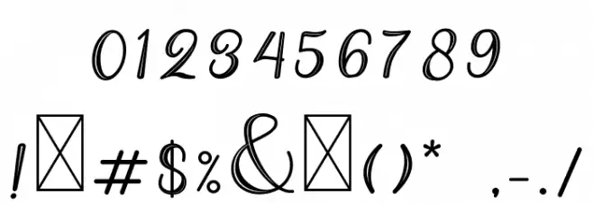 Hekayi Font OTHER CHARS