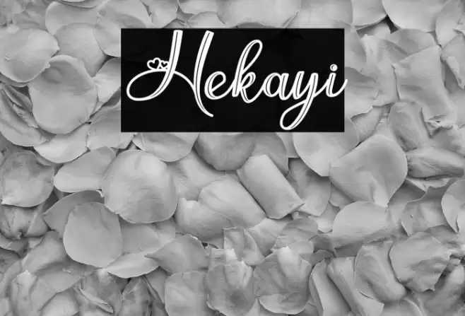 Hekayi Font examples
