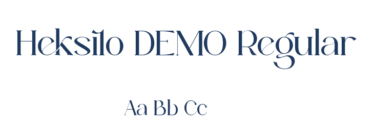 Heksilo DEMO Regular Font Preview