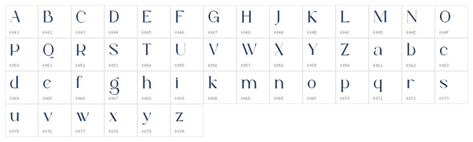Heksilo DEMO Regular Character Map