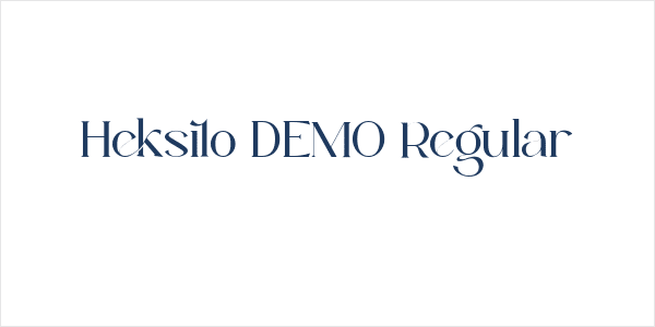 Heksilo DEMO Regular Logo