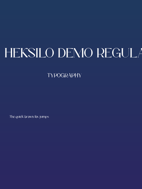 Heksilo DEMO Regular Poster