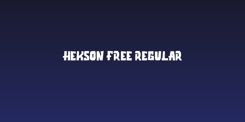 Hekson Free Regular Social Header