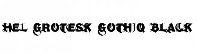 Hel Grotesk Gothiq Black  les polices de caractères gratuit tlcharger