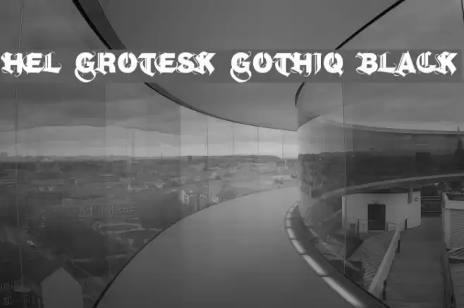 Hel Grotesk Gothiq Black Font examples