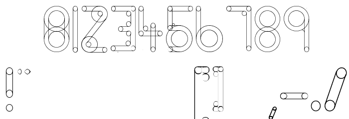 HelenBrown Outline Font OTHER CHARS