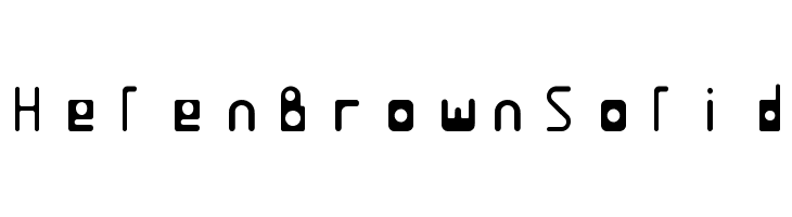 HelenBrownSolid  नि: शुल्क फ़ॉन्ट्स डाउनलोड