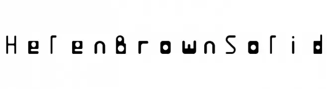 HelenBrownSolid  Frei Schriftart Herunterladen
