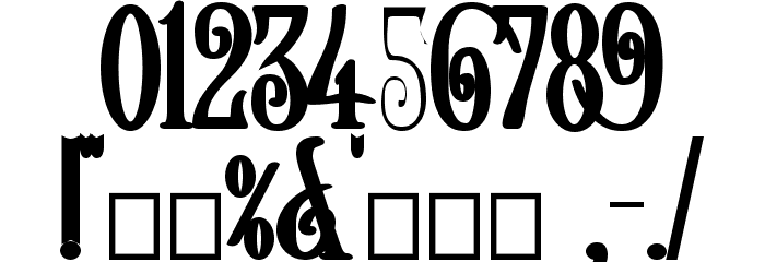 Helena-Bold フォント その他の文字