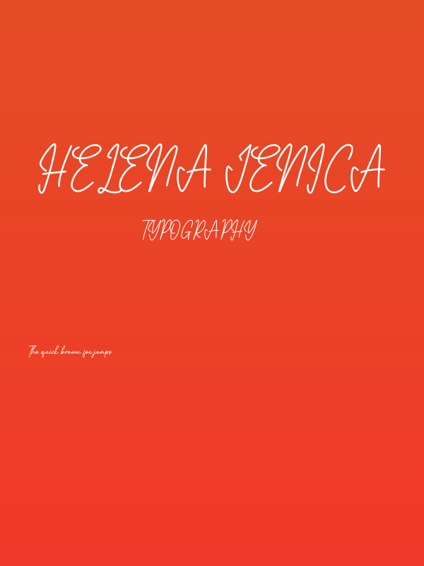 Helena Jenica Poster