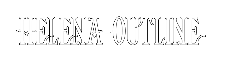 Helena-Outline Font