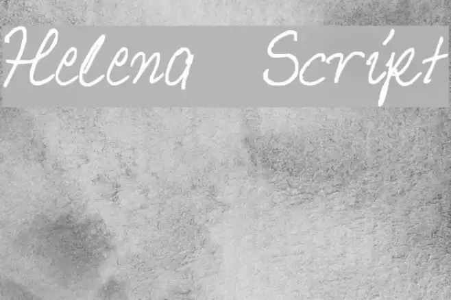 Helena Script Font examples