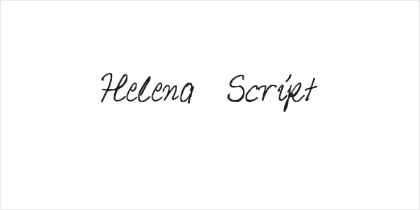 Helena Script Logo