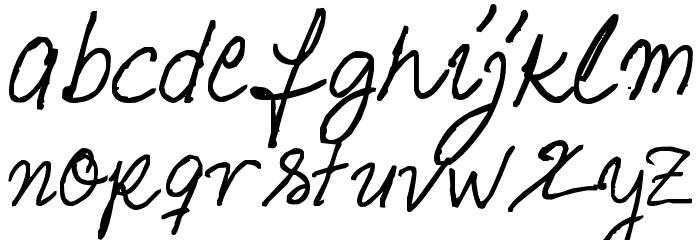 Helena Script Font LOWERCASE