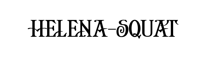 Helena-Squat  Frei Schriftart Herunterladen