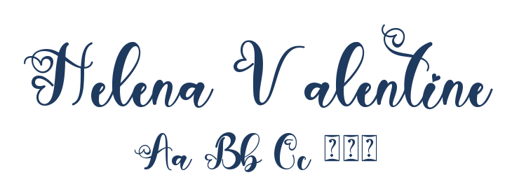 Helena Valentine Font Preview