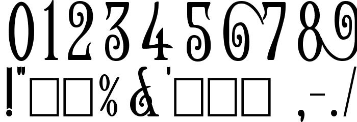 Helena-Wide Font OTHER CHARS