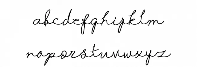 Helena फ़ॉन्ट लोअरकेस