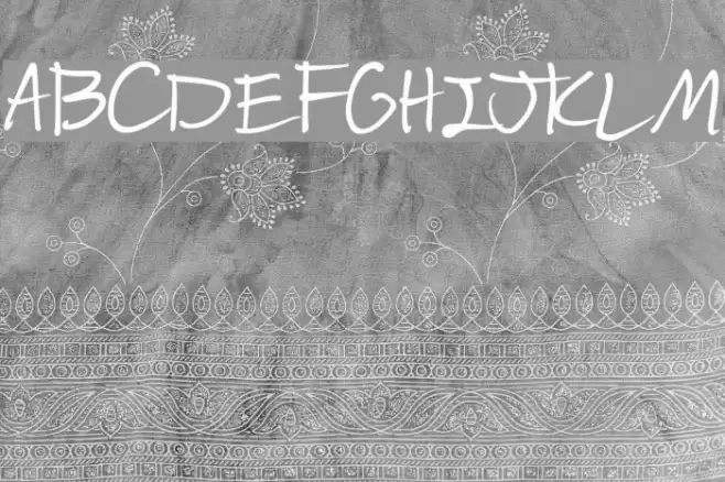 HelenasHand Font examples