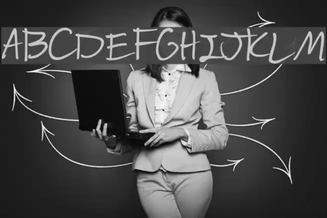 HelenasHand Font examples