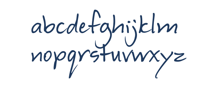 HelenasHand Lowercase