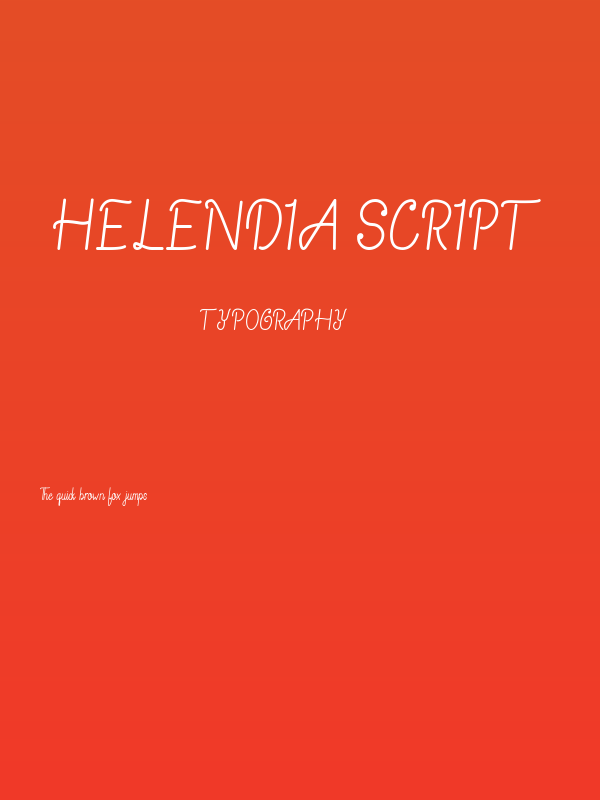 Helendia Script Poster