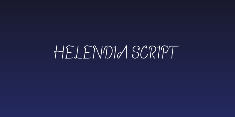 Helendia Script Social Header