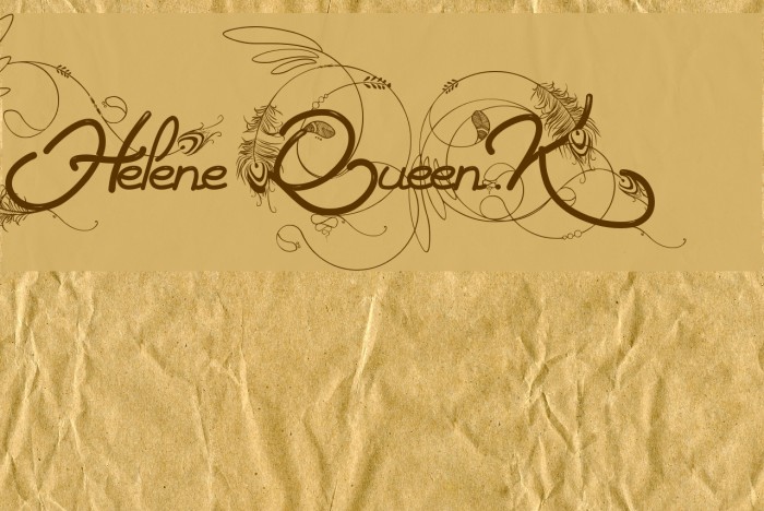 Helene Queen.K Font examples