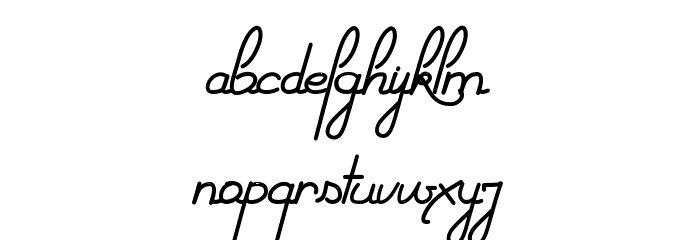 Helene Queen.K Font LOWERCASE